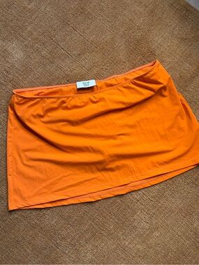 Maryam Nassir Zadeh Orange Swim Skort